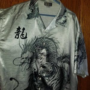 Dragon&Tiger silk style shirt